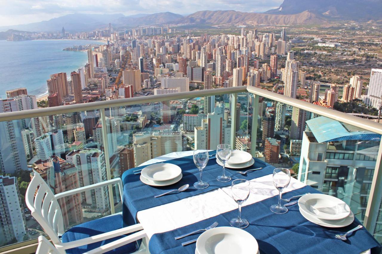 Amazing Apartment On The 34Th Floor With Private Terrace And Sea Views Benidorm Exterior foto